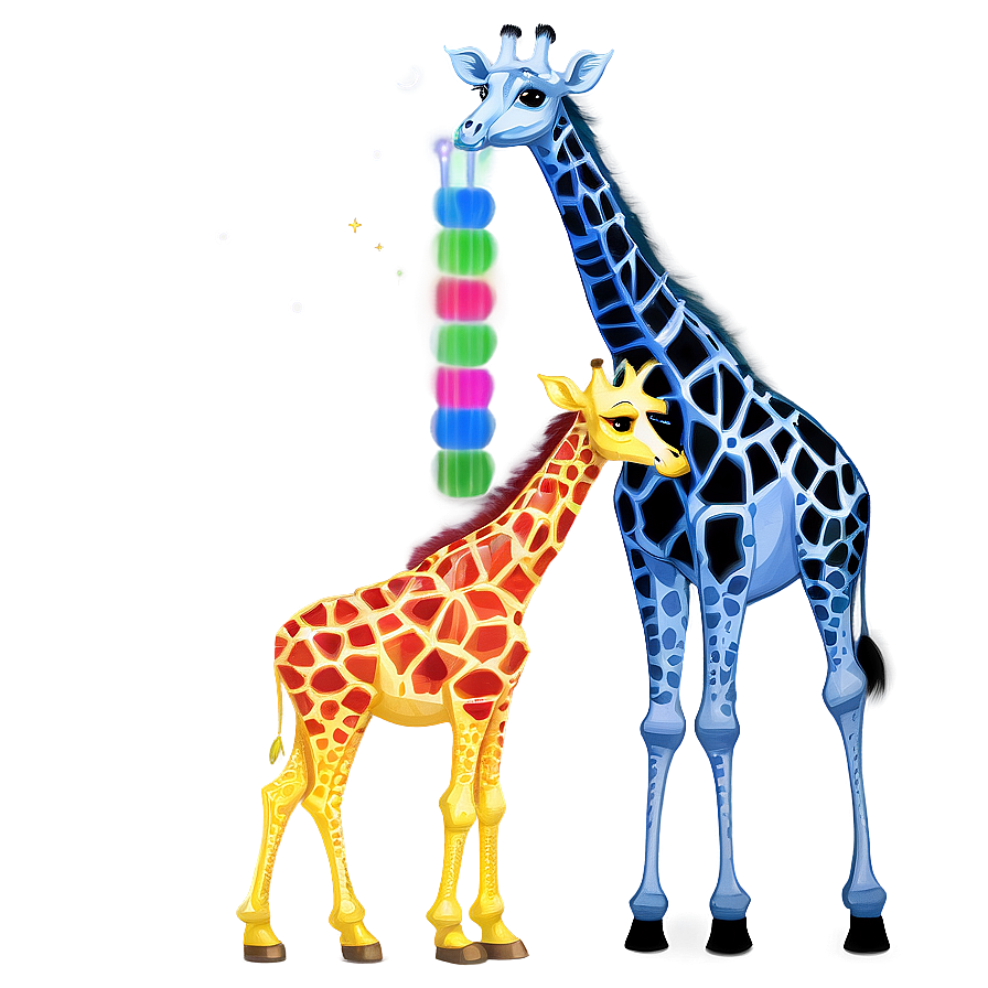 Enchanted Giraffe Scene Png Aje29