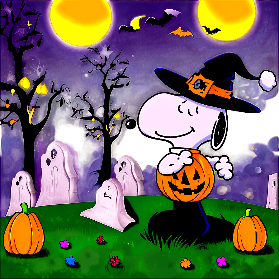 Enchanted Snoopy Halloween Png 06122024