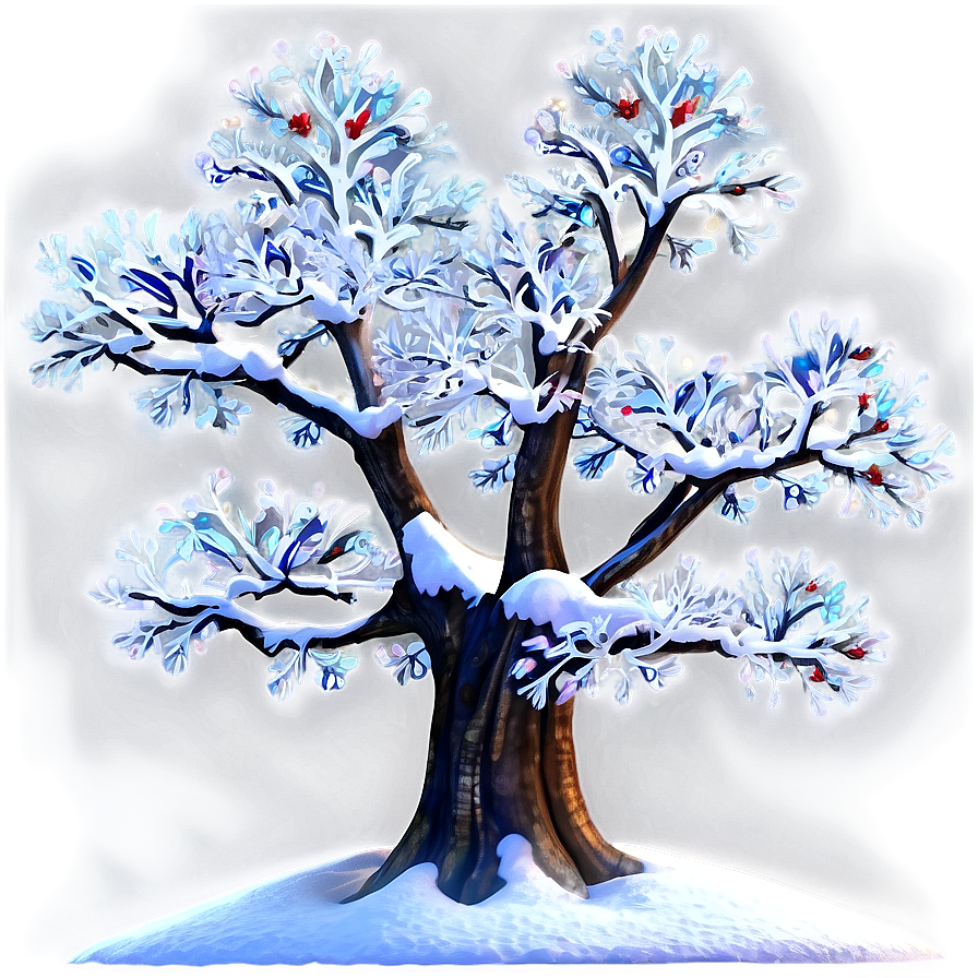 Enchanted Snow Tree Png Nfh20