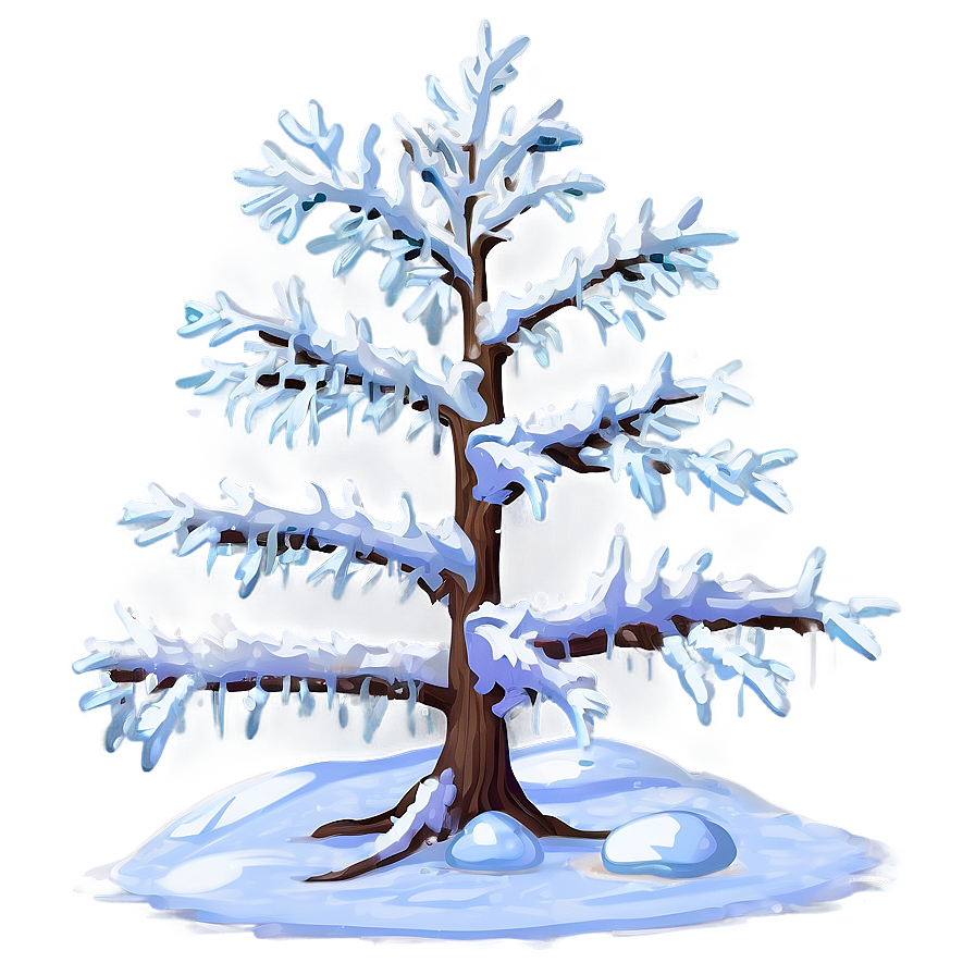 Enchanted Snowy Tree Png Nja