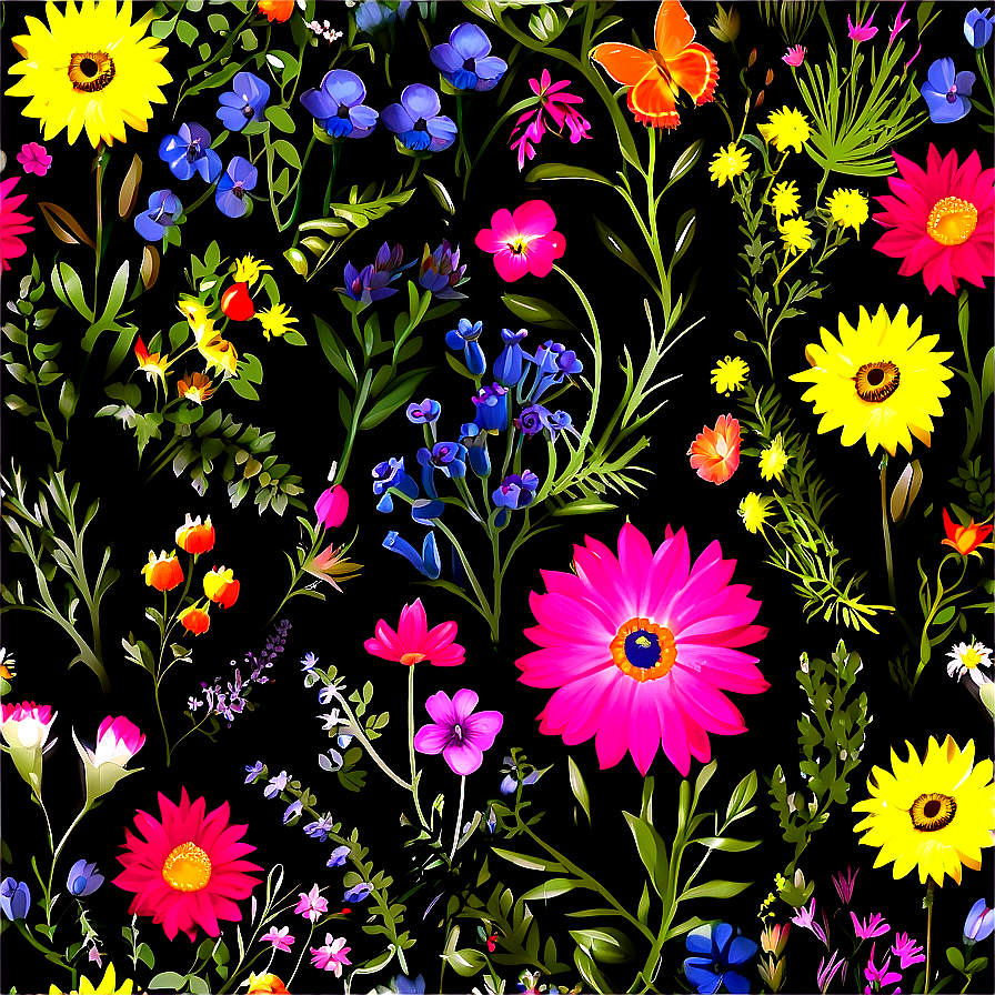 Enchanted Wildflower Garden Png 06202024