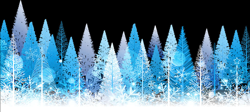 Enchanted Winter Forest Backdrop