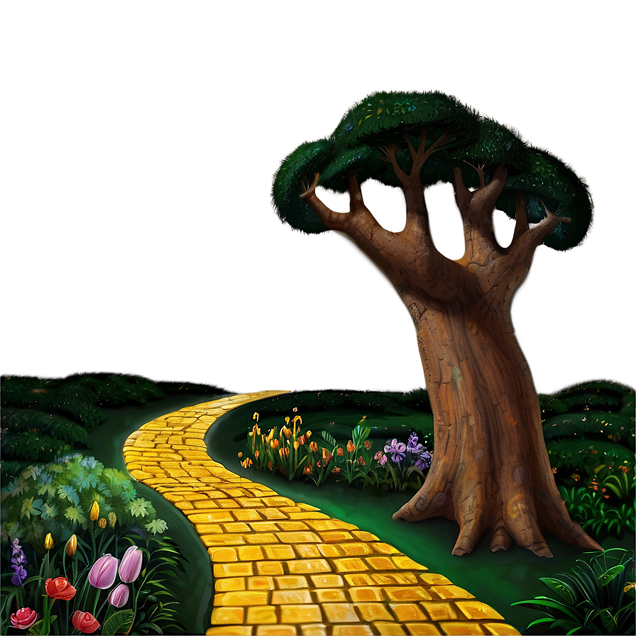 Enchanted Yellow Brick Road Png Hqt46