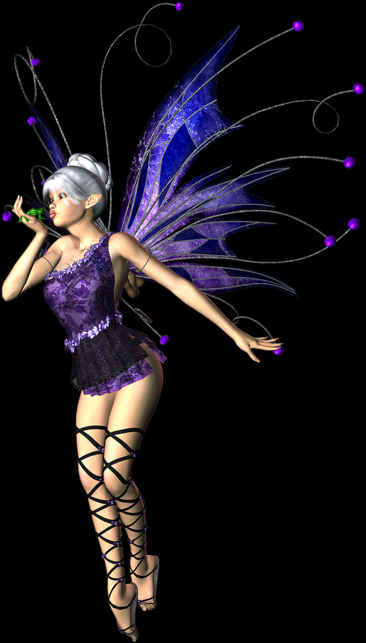 Enchanting Purple Fairy