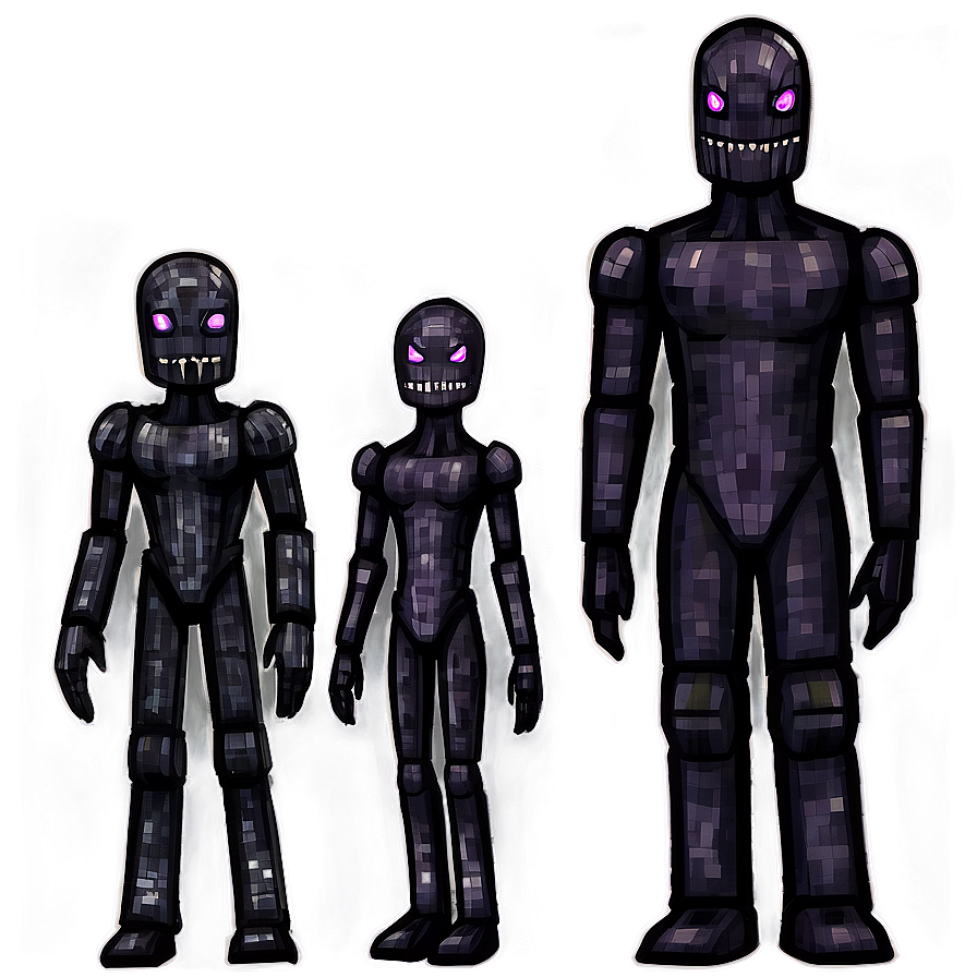 Enderman Family Portrait Png Jum