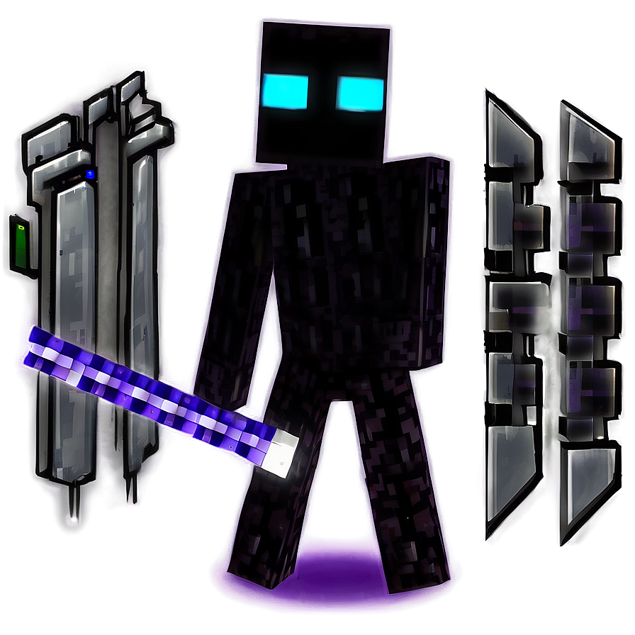 Enderman Minecraft Game Png Fcv64