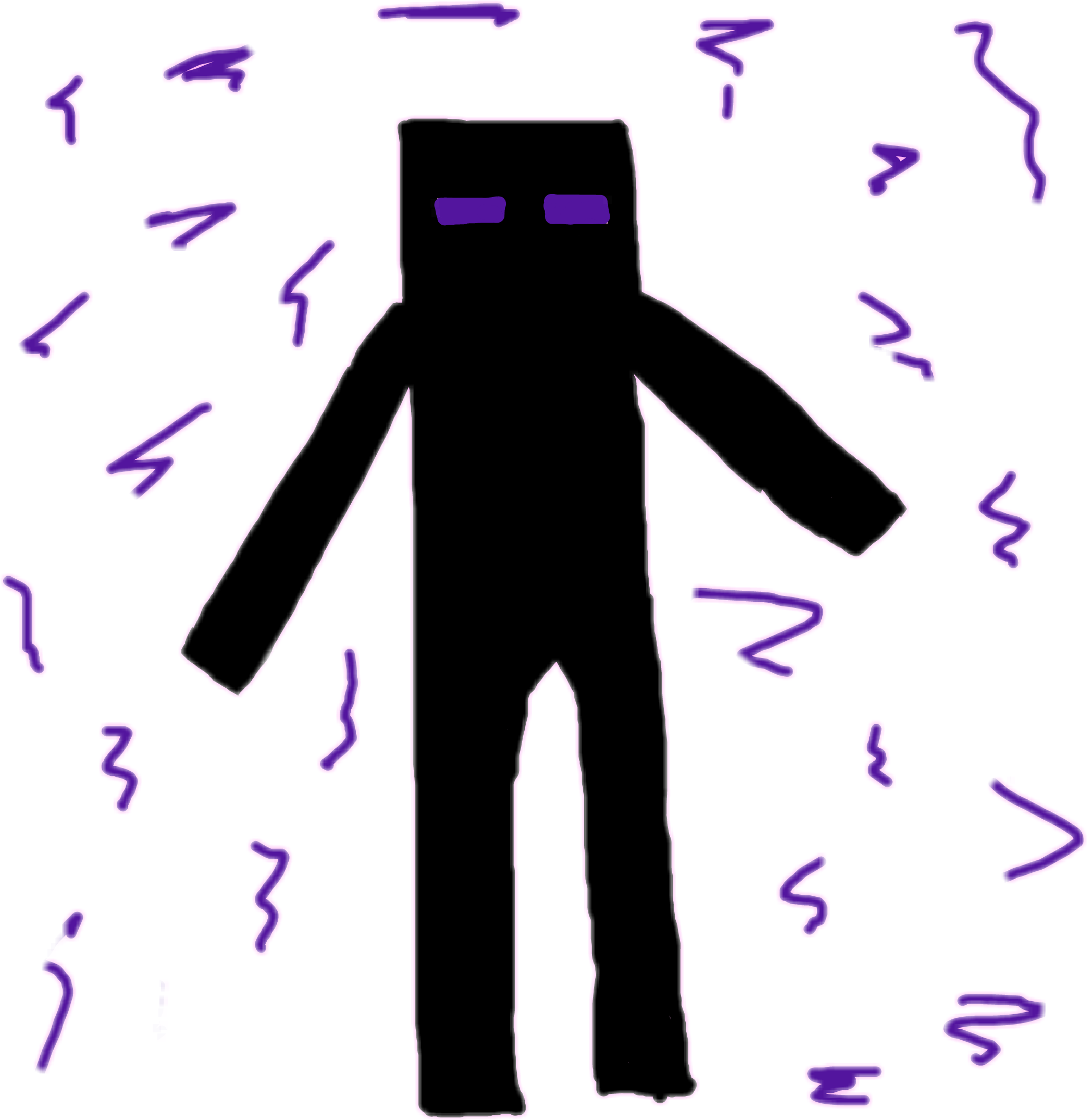 Enderman Surroundedby Particles