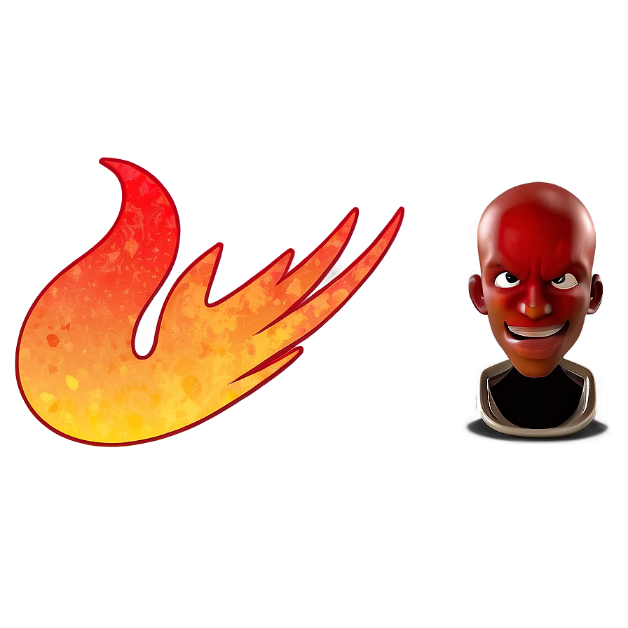 Energetic Fire Emoji Png 6