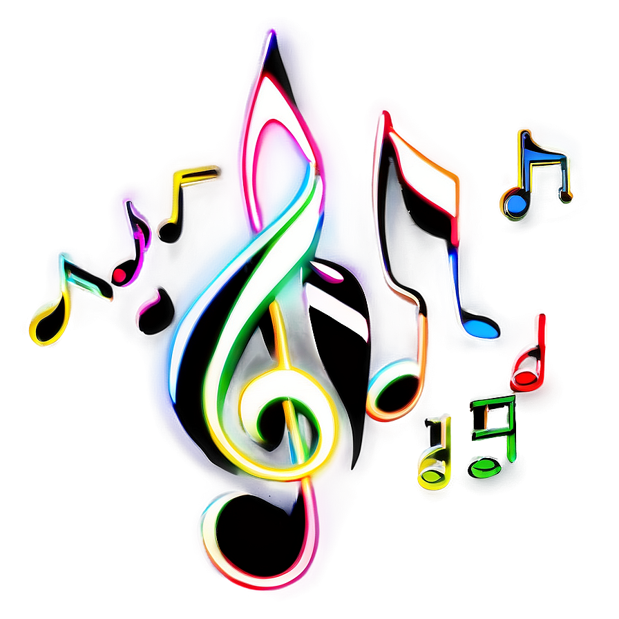 Energetic Lets Glow Crazy Music Note Png 06292024