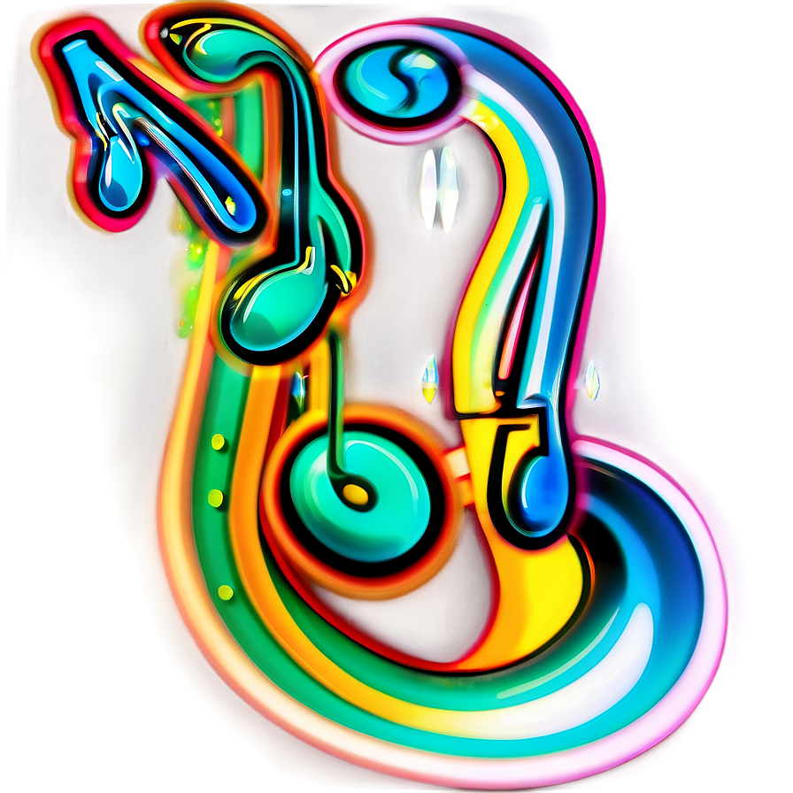 Energetic Lets Glow Crazy Music Note Png Skm