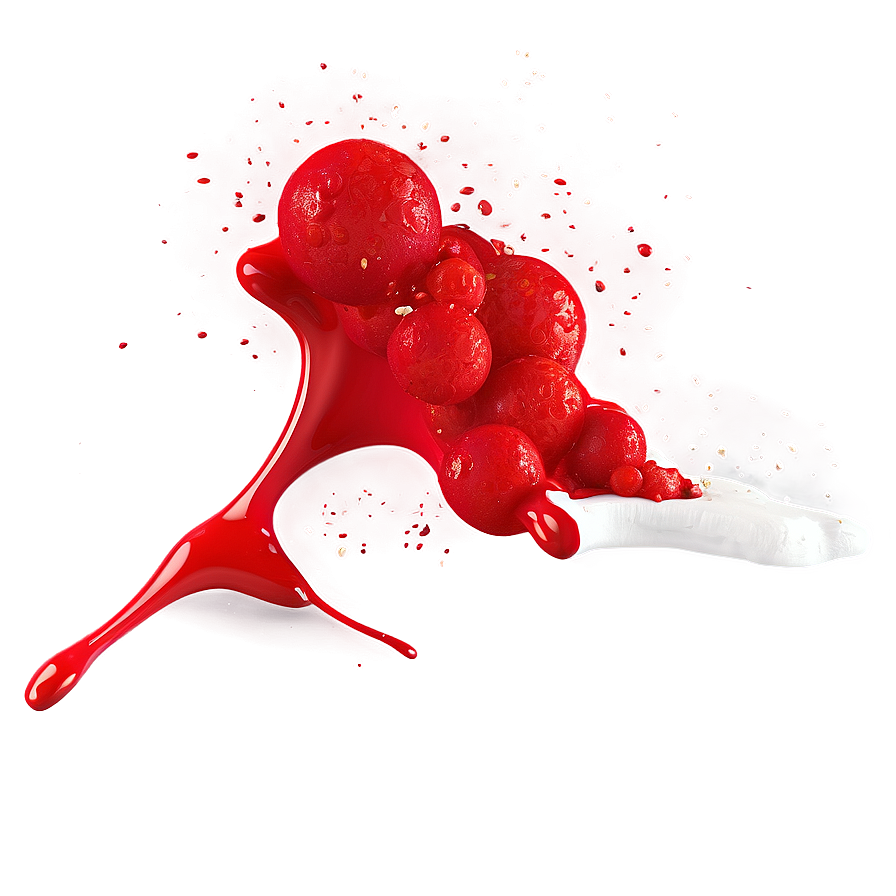 Energetic Red Paint Scatter Png 06262024