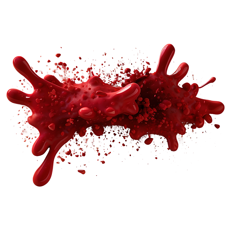 Energetic Red Paint Scatter Png Naj73