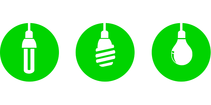 Energy Efficient Lightbulbs Graphic