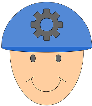 Engineer Emojiwith Hard Hatand Gear