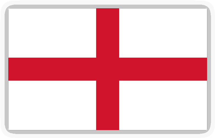 England Flag Simple Design