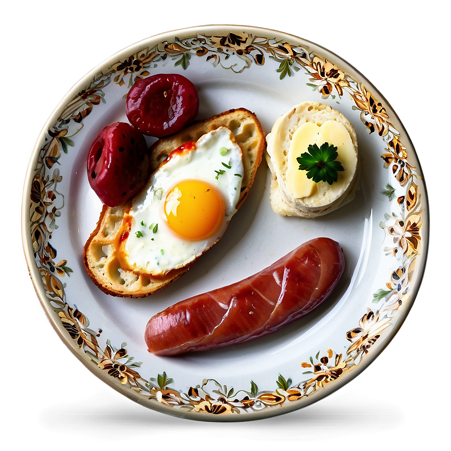 English Breakfast Plate Png 89