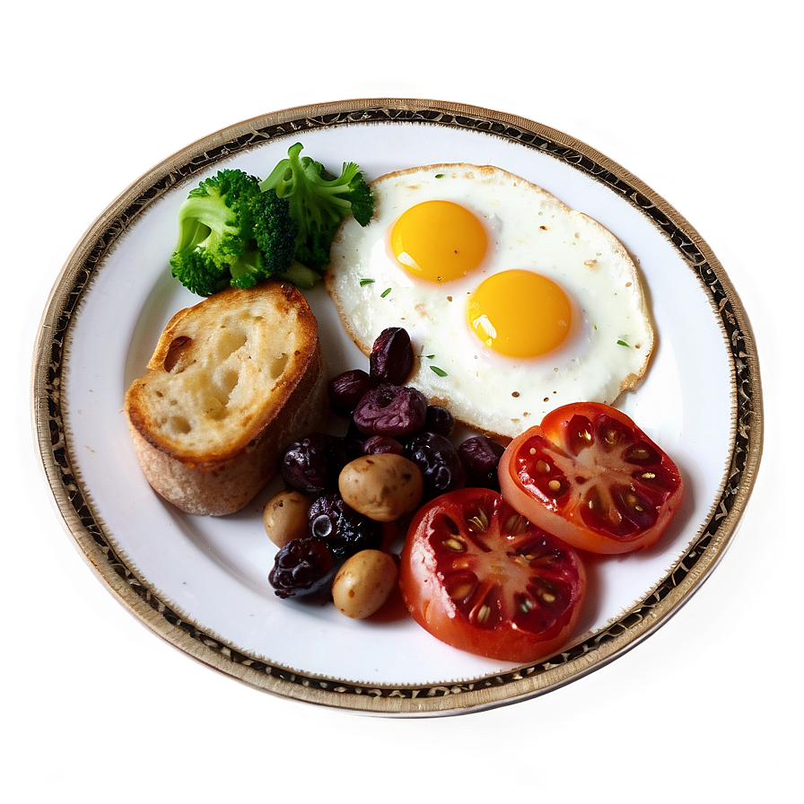 English Breakfast Plate Png Xai9