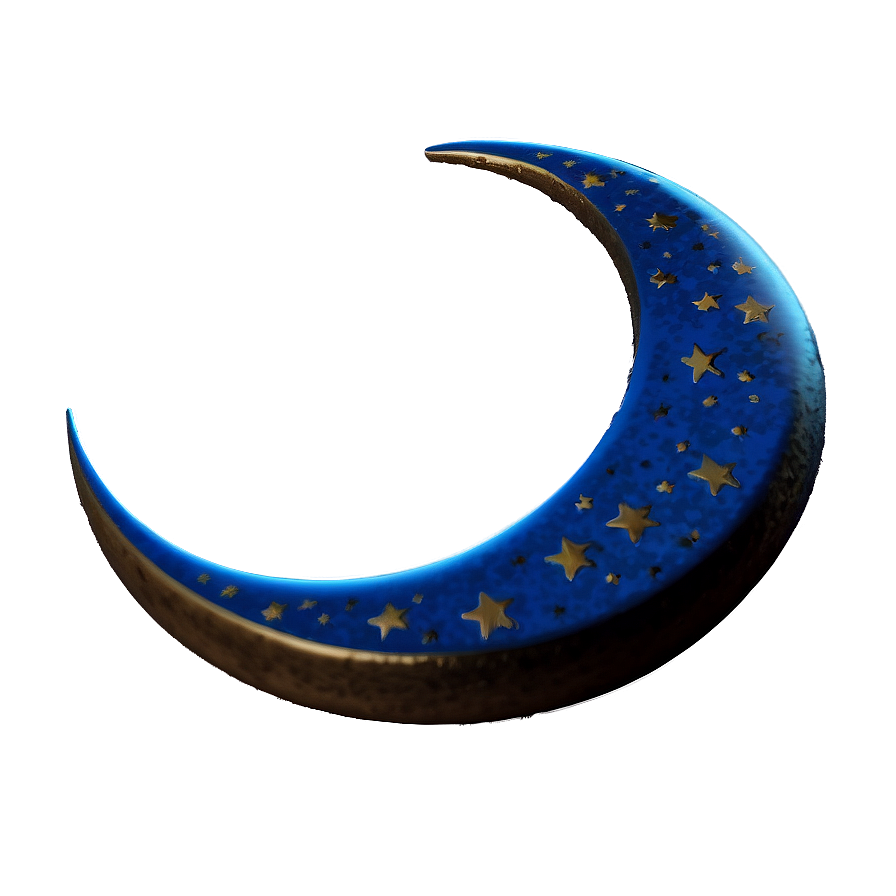 Engraved Crescent Moon Png 58