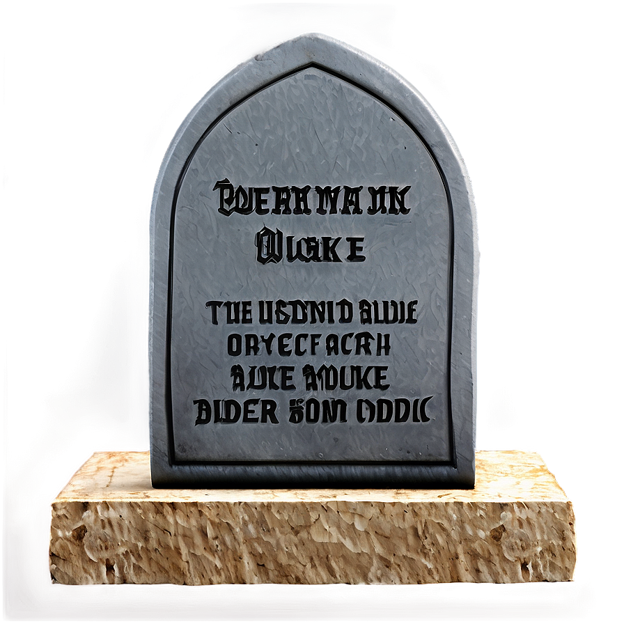 Engraved Tombstone Png 93