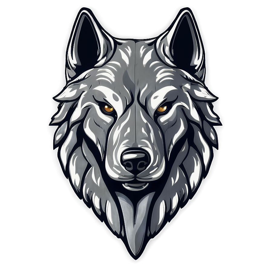 Engraved Wolf Head Symbol Png 06122024