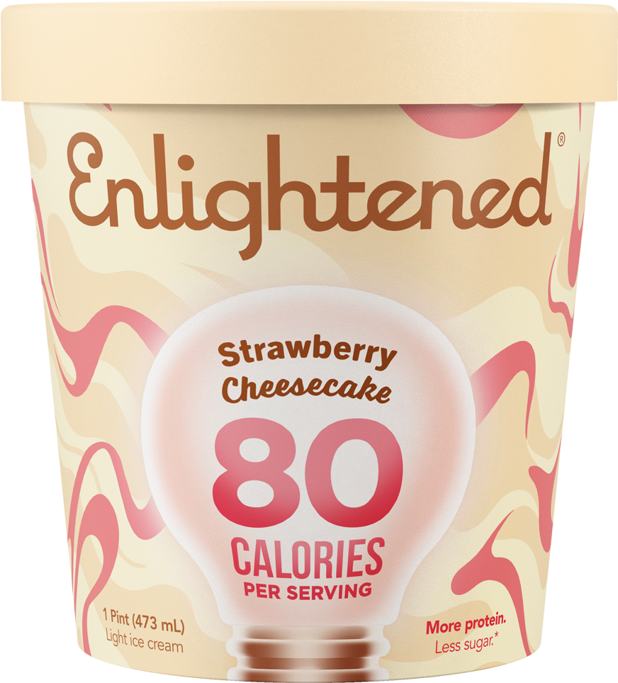 Enlightened Strawberry Cheesecake Ice Cream