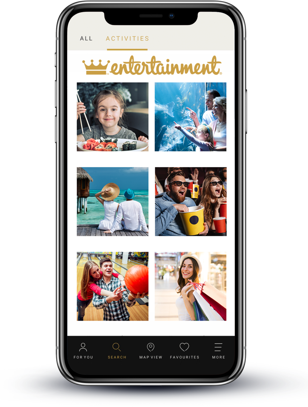 Entertainment App Activities Showcase