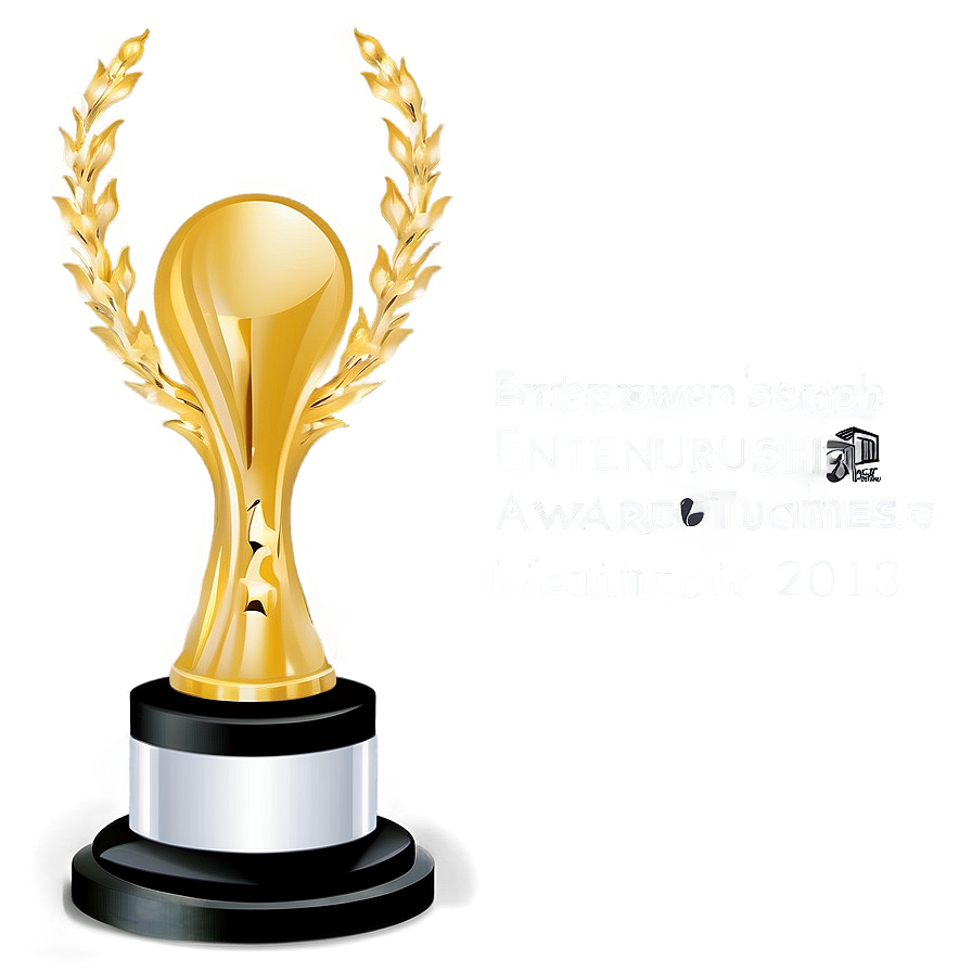 Entrepreneurship Award Trophy Png Jei63