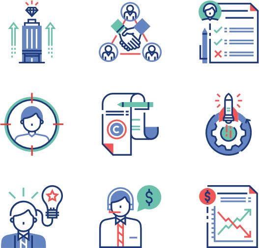 Entrepreneurship Concepts Icons