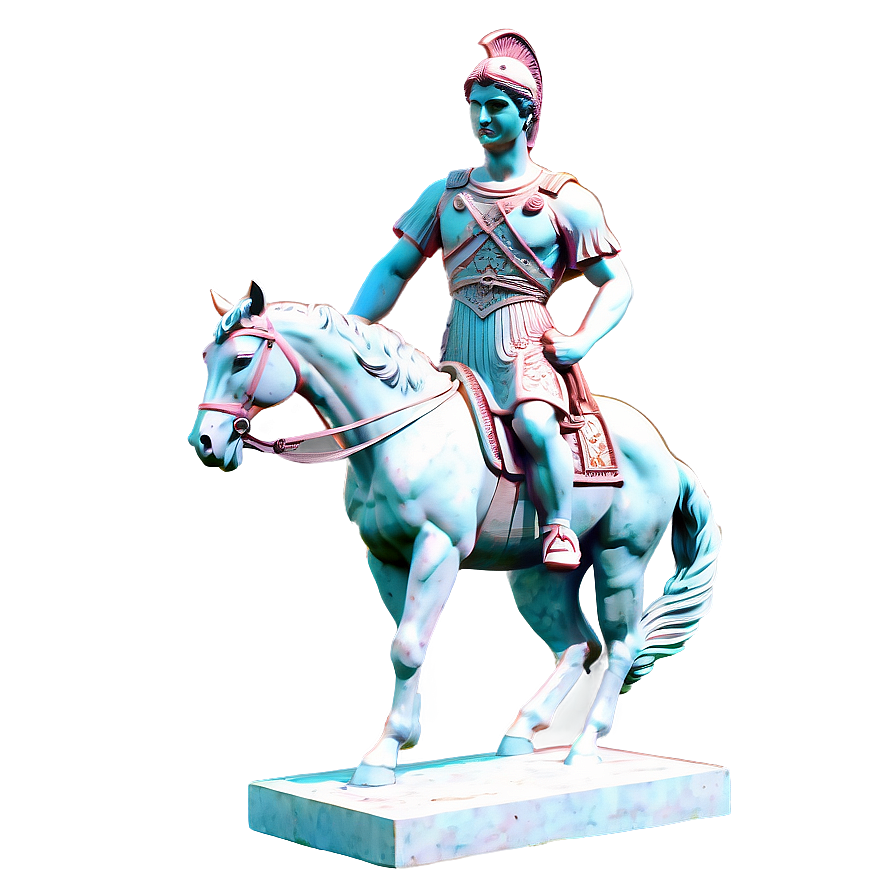 Equestrian Roman Statue Png 06272024