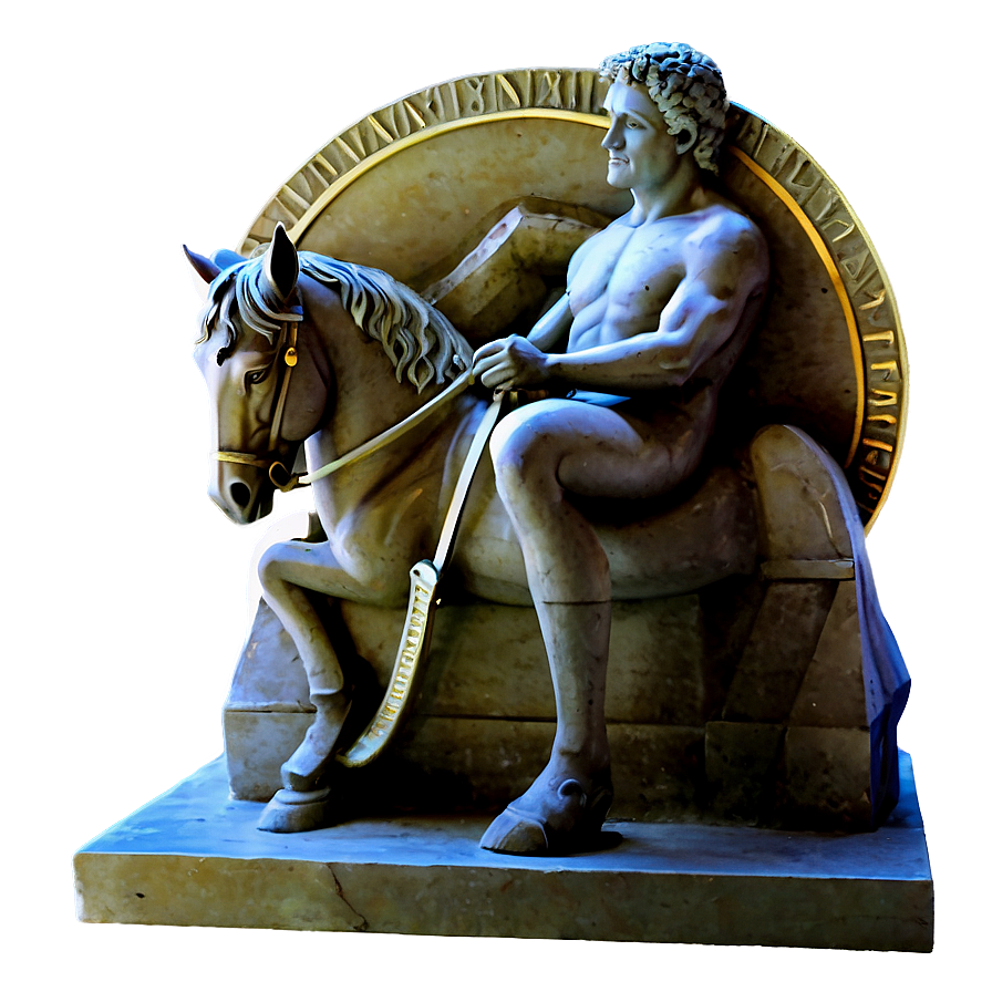 Equestrian Roman Statue Png Rbc