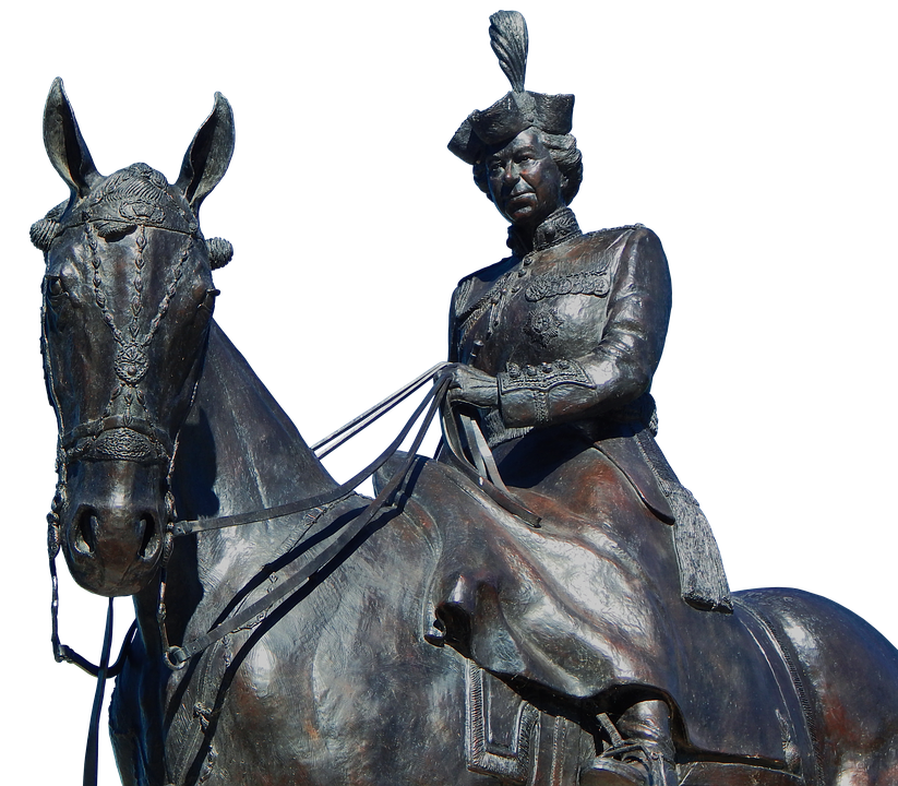 Equestrian Statue Queenon Horseback