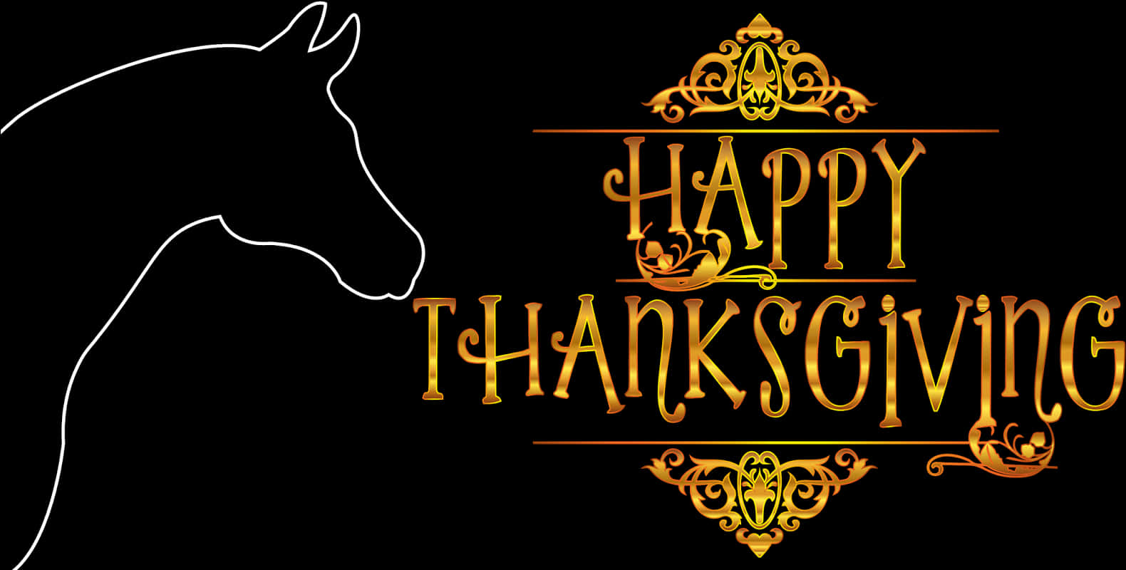 Equestrian Thanksgiving Greeting