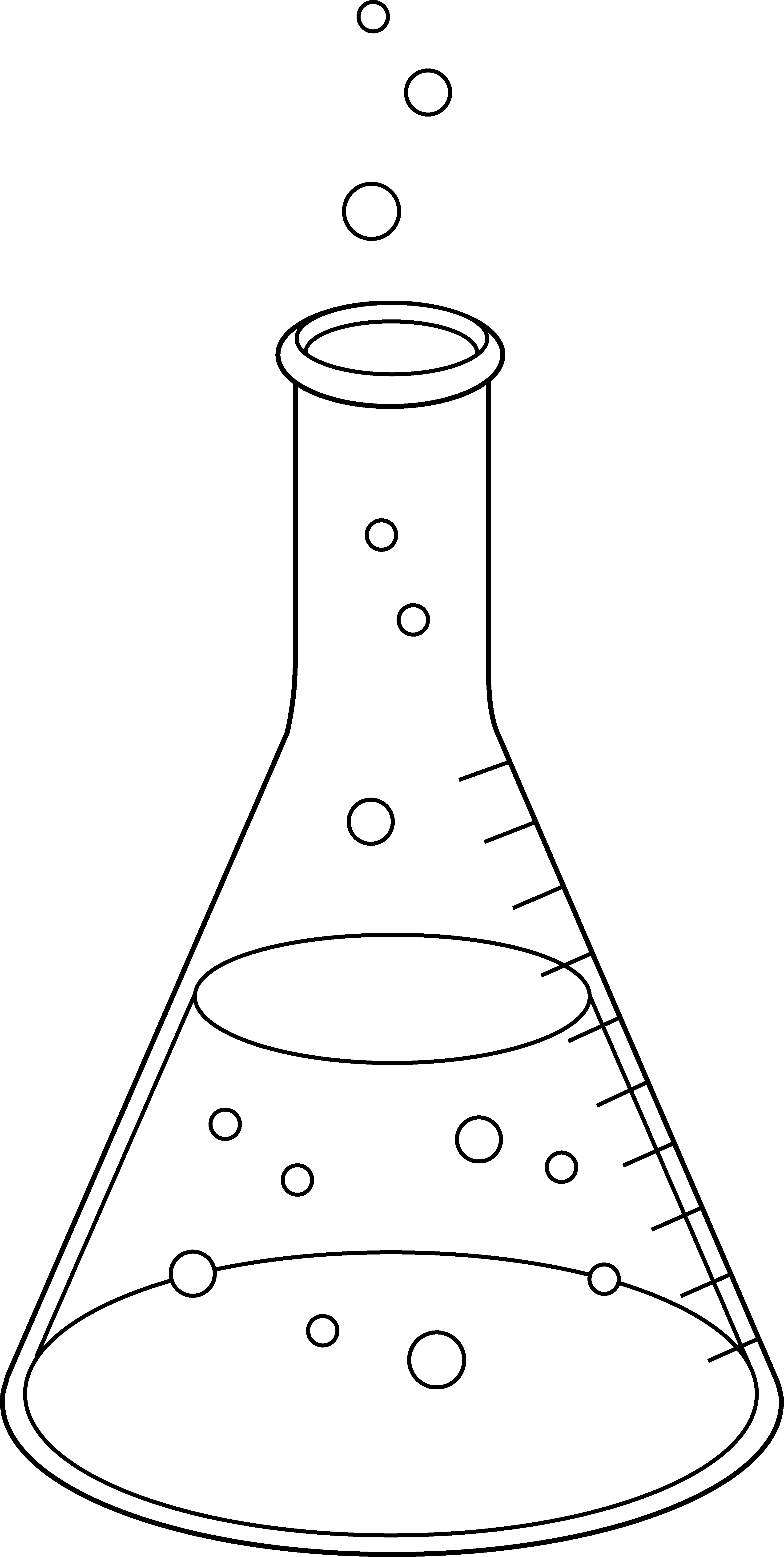 Erlenmeyer Flask Line Art