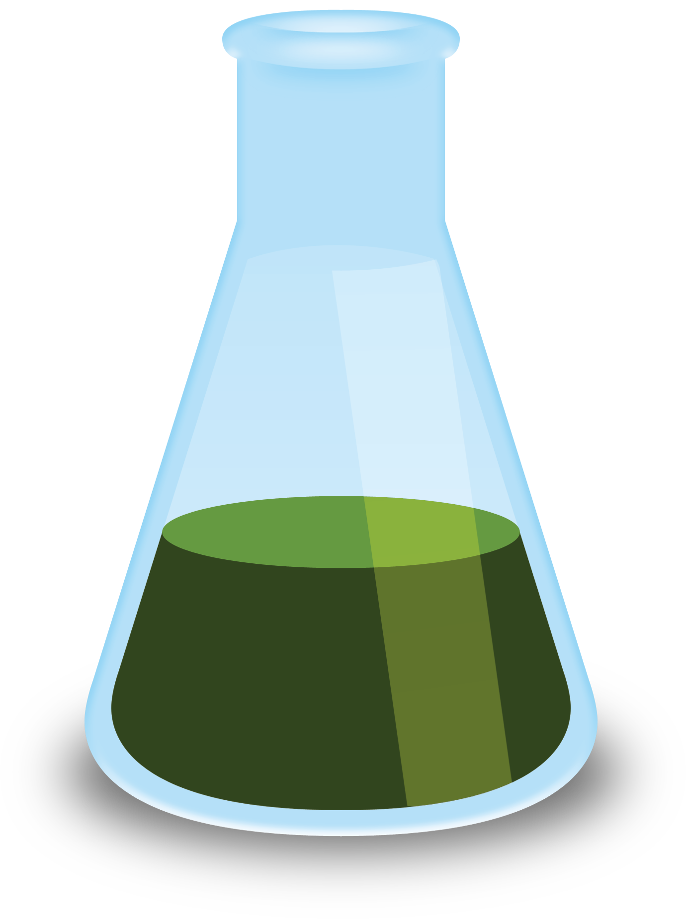 Erlenmeyer Flaskwith Green Liquid