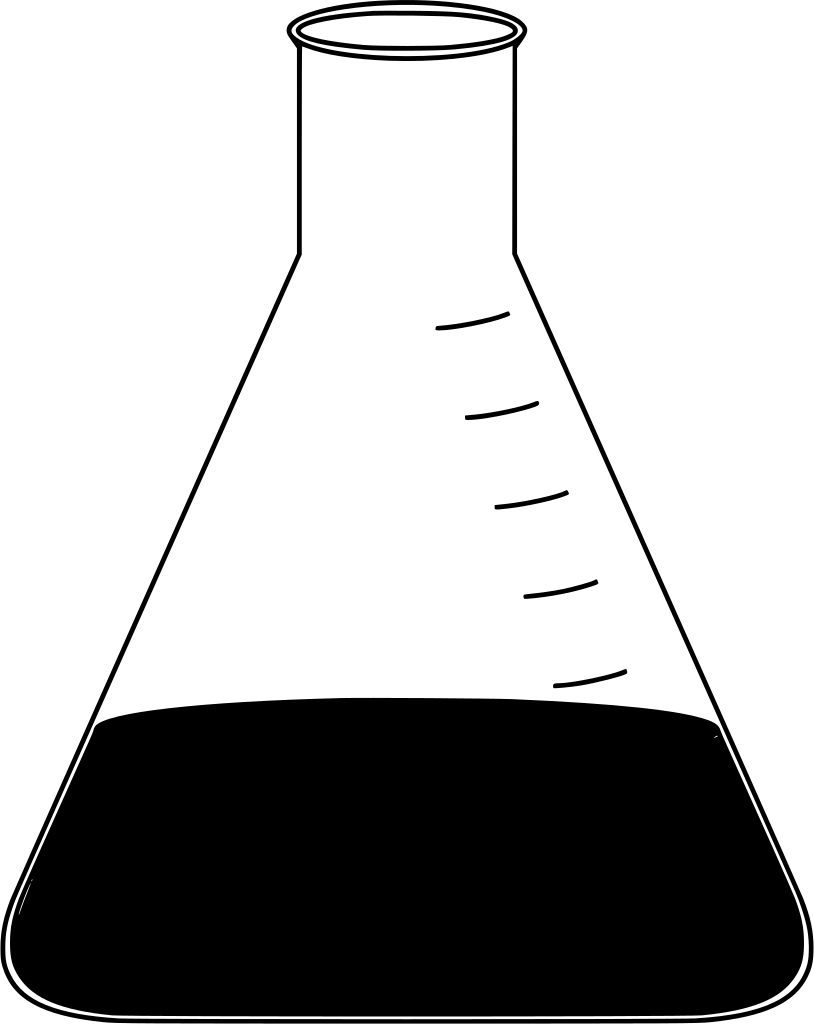 Erlenmeyer Flaskwith Liquid