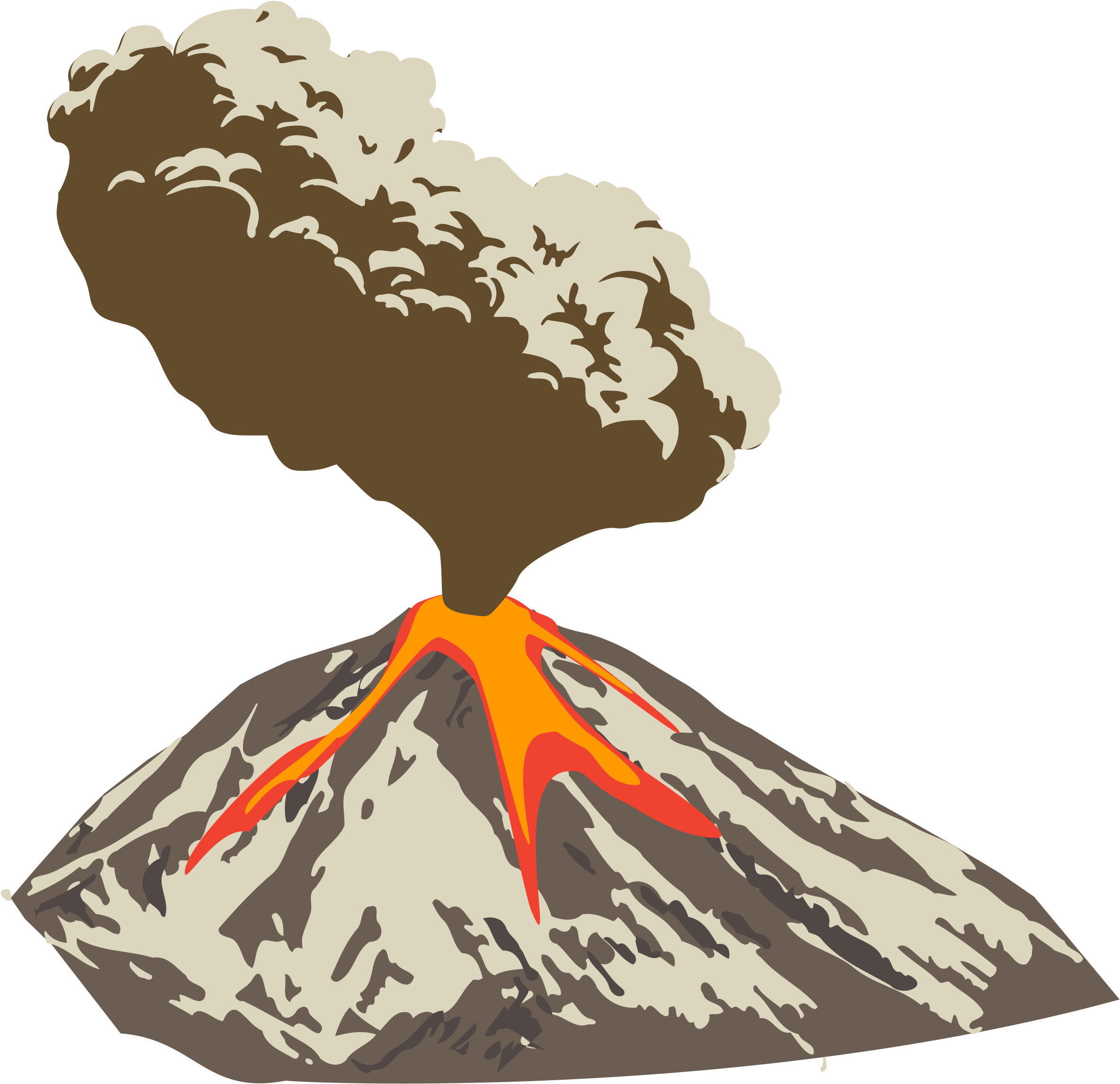 Erupting Volcano Graphic