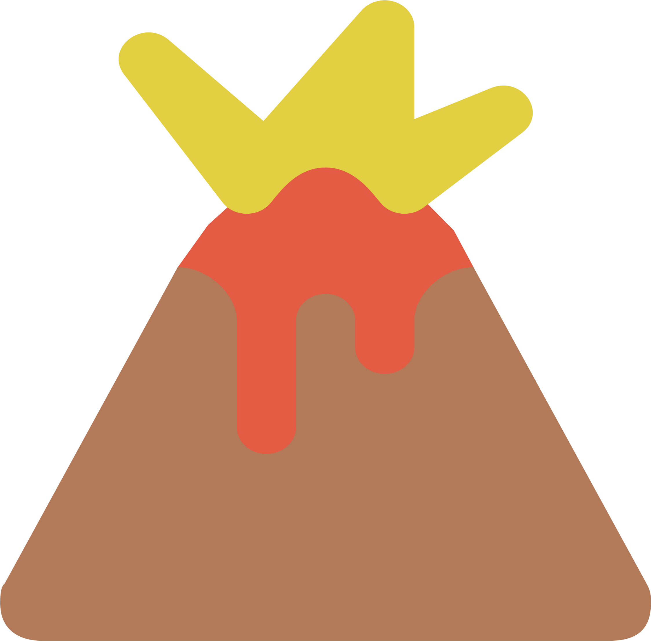 Erupting Volcano Icon