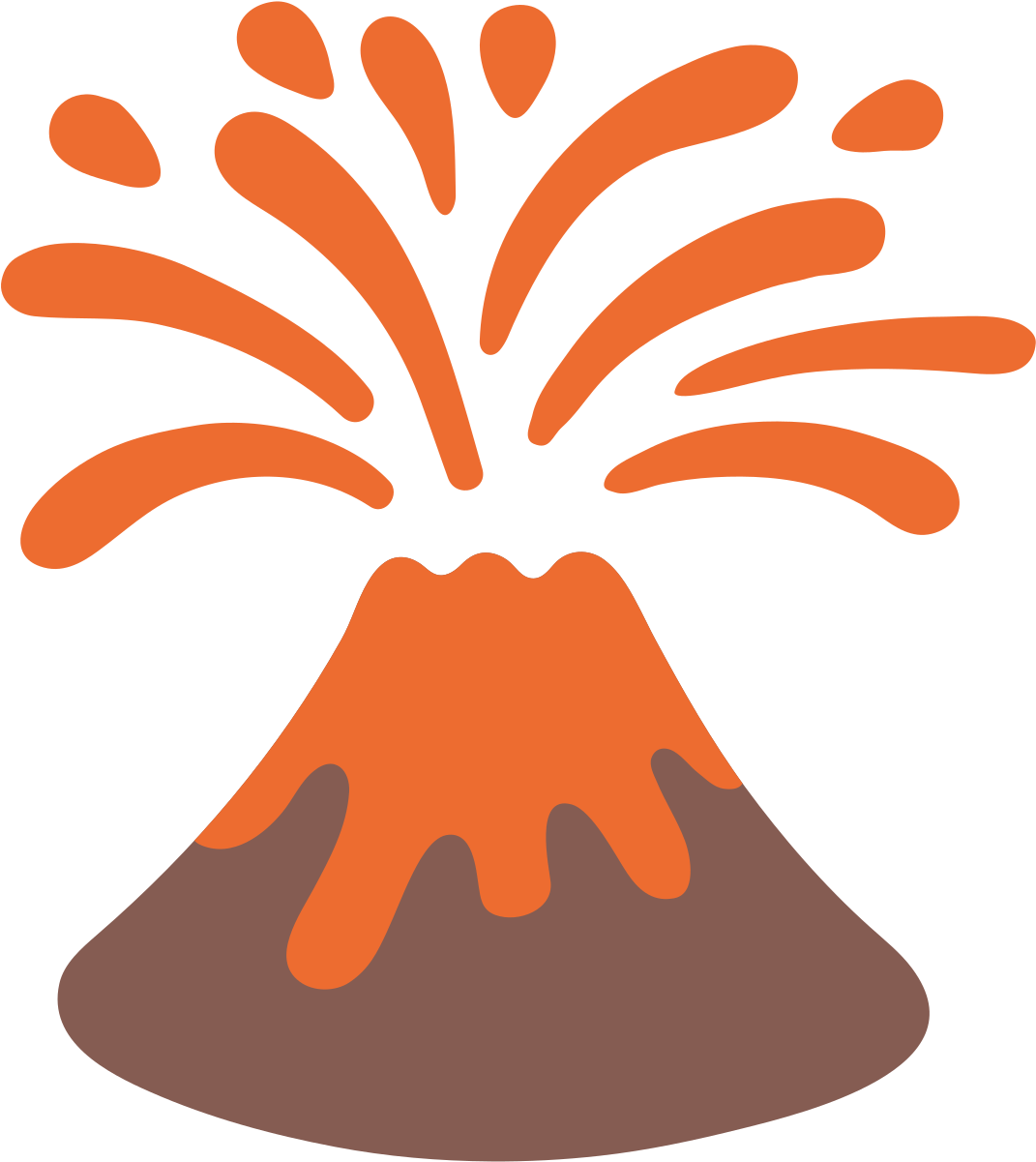 Erupting Volcano Icon