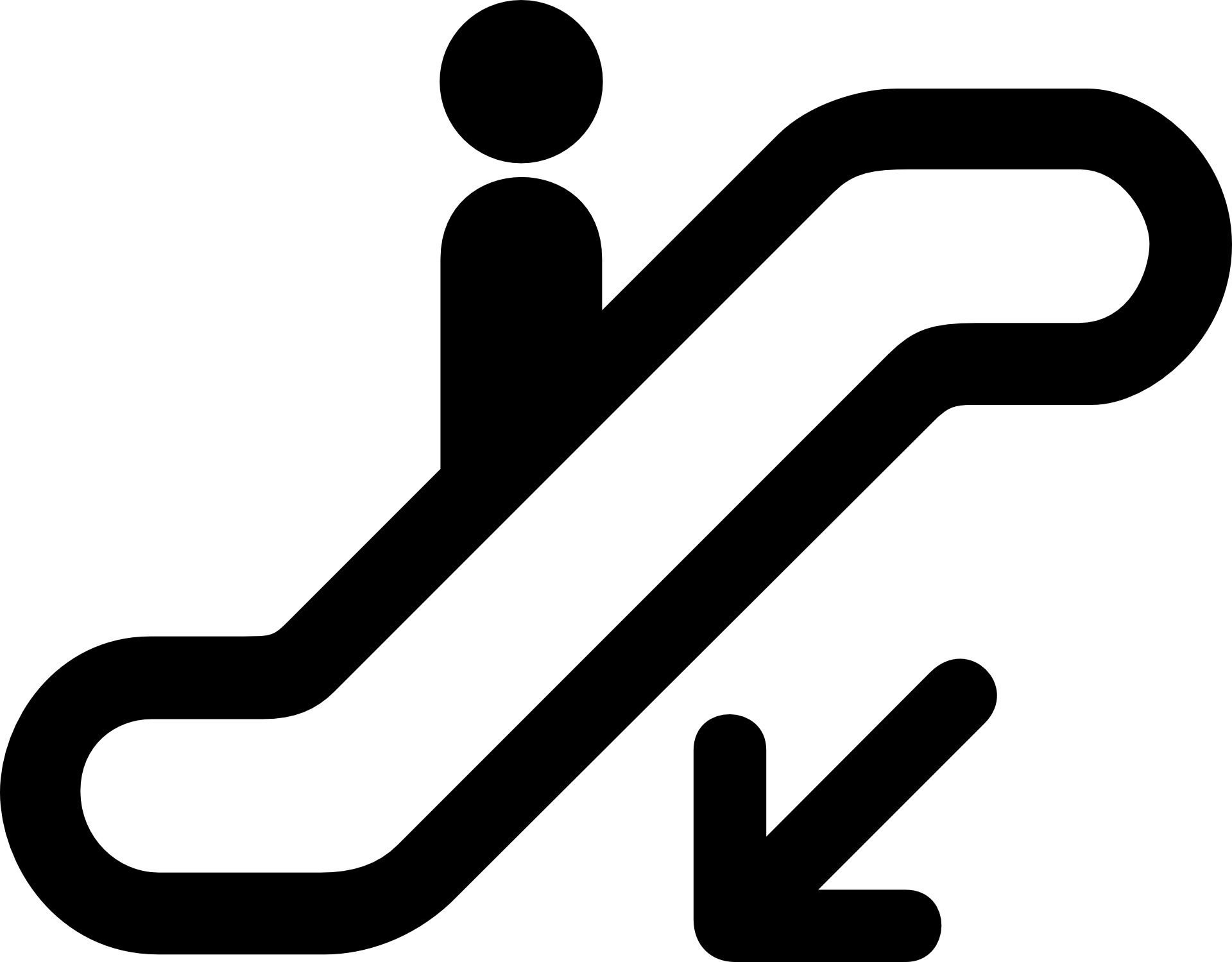 Escalator Symbol Graphic