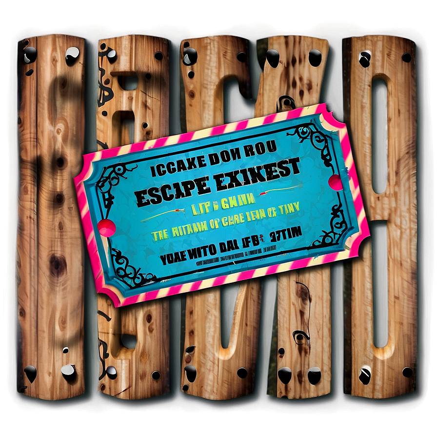 Escape Room Experience Ticket Png Jge13