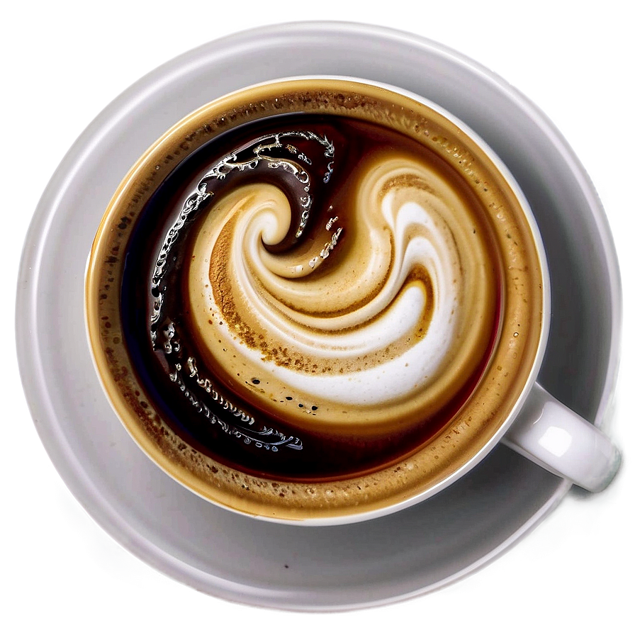 Espresso With Foam Art Png 51