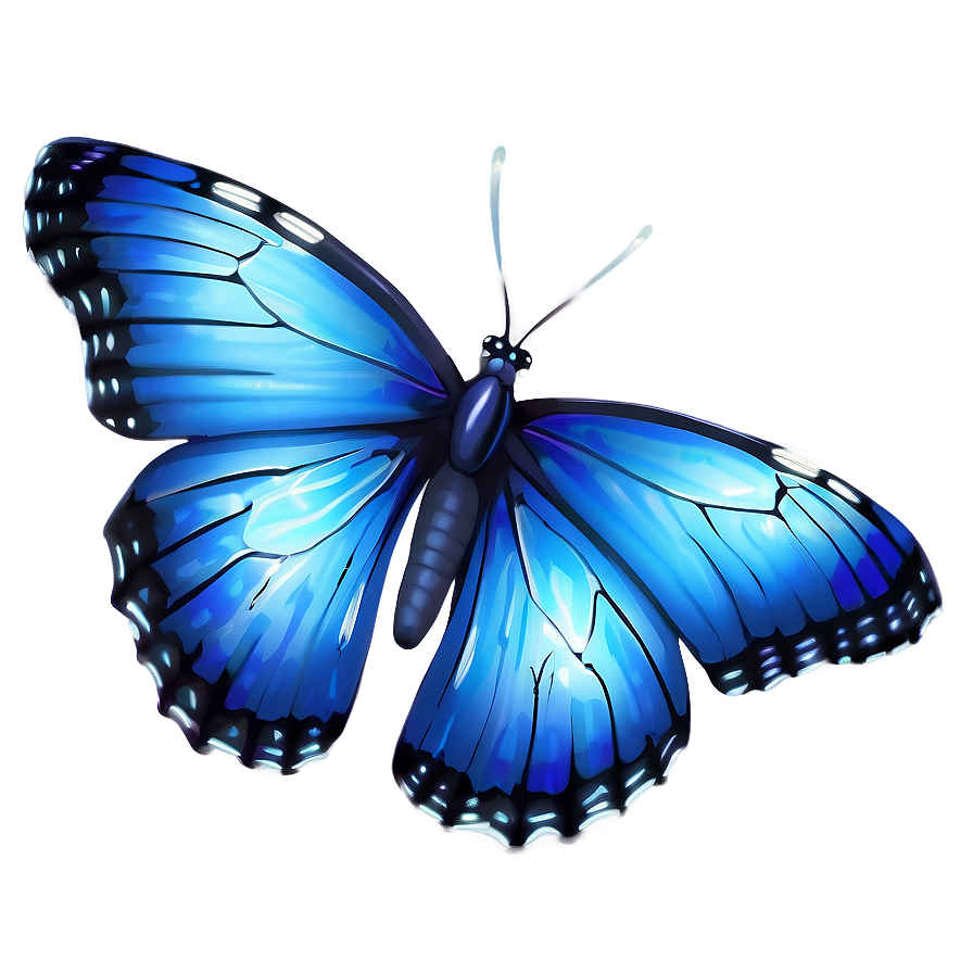 Ethereal Blue Butterfly Png 72