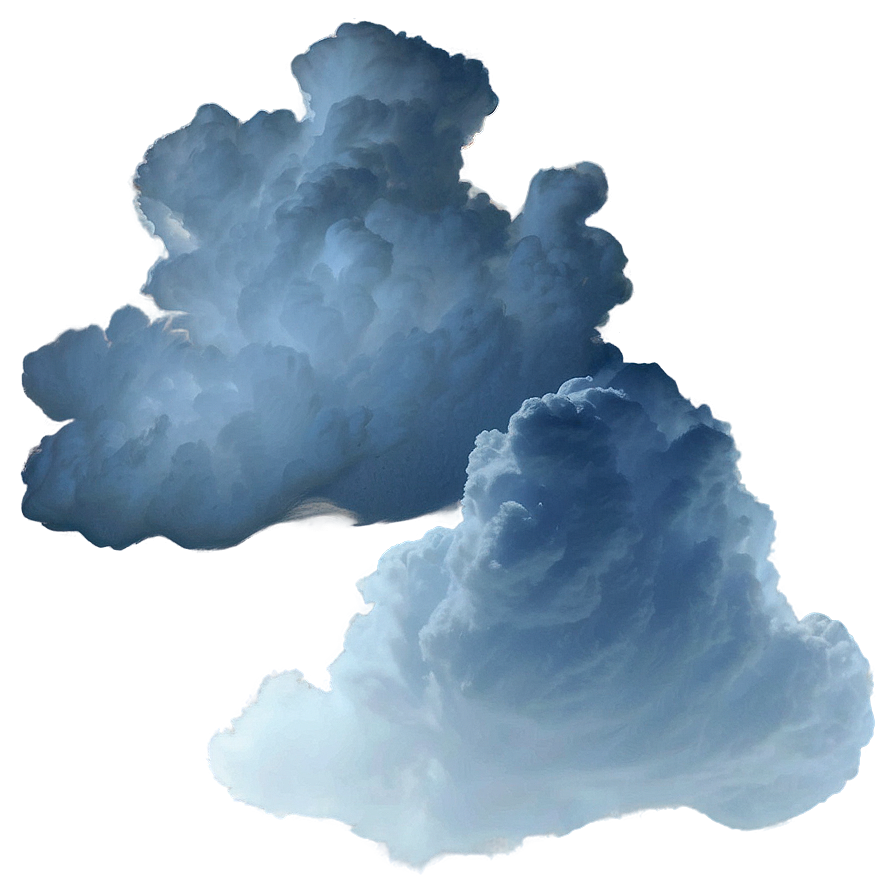 Ethereal Blue Clouds Png 06202024