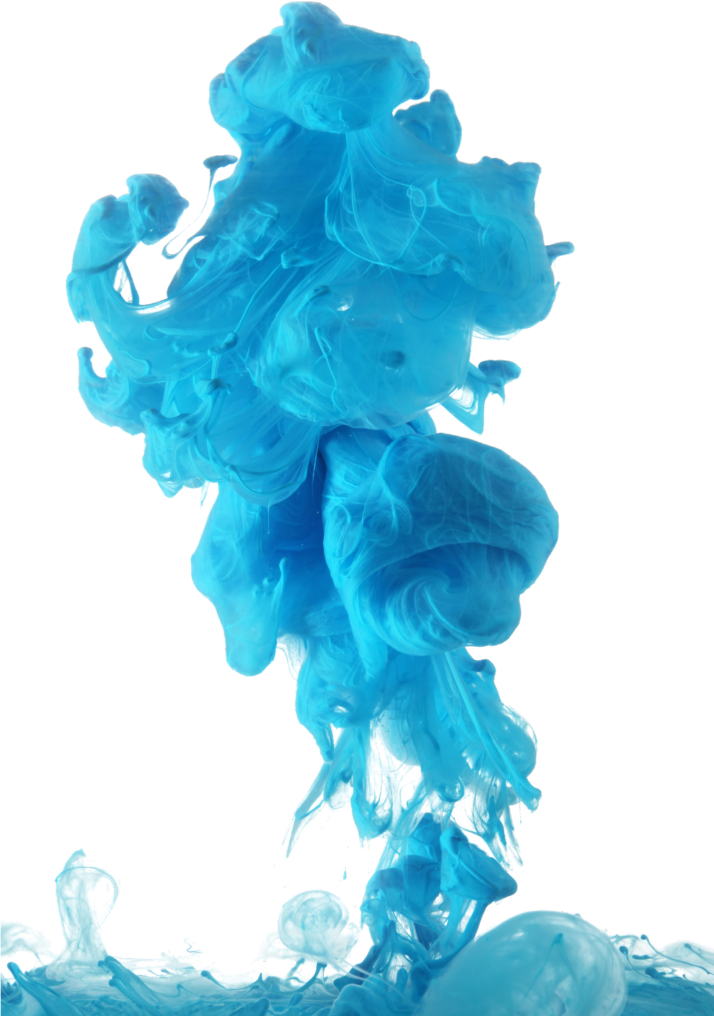 Ethereal Blue Smoke Art