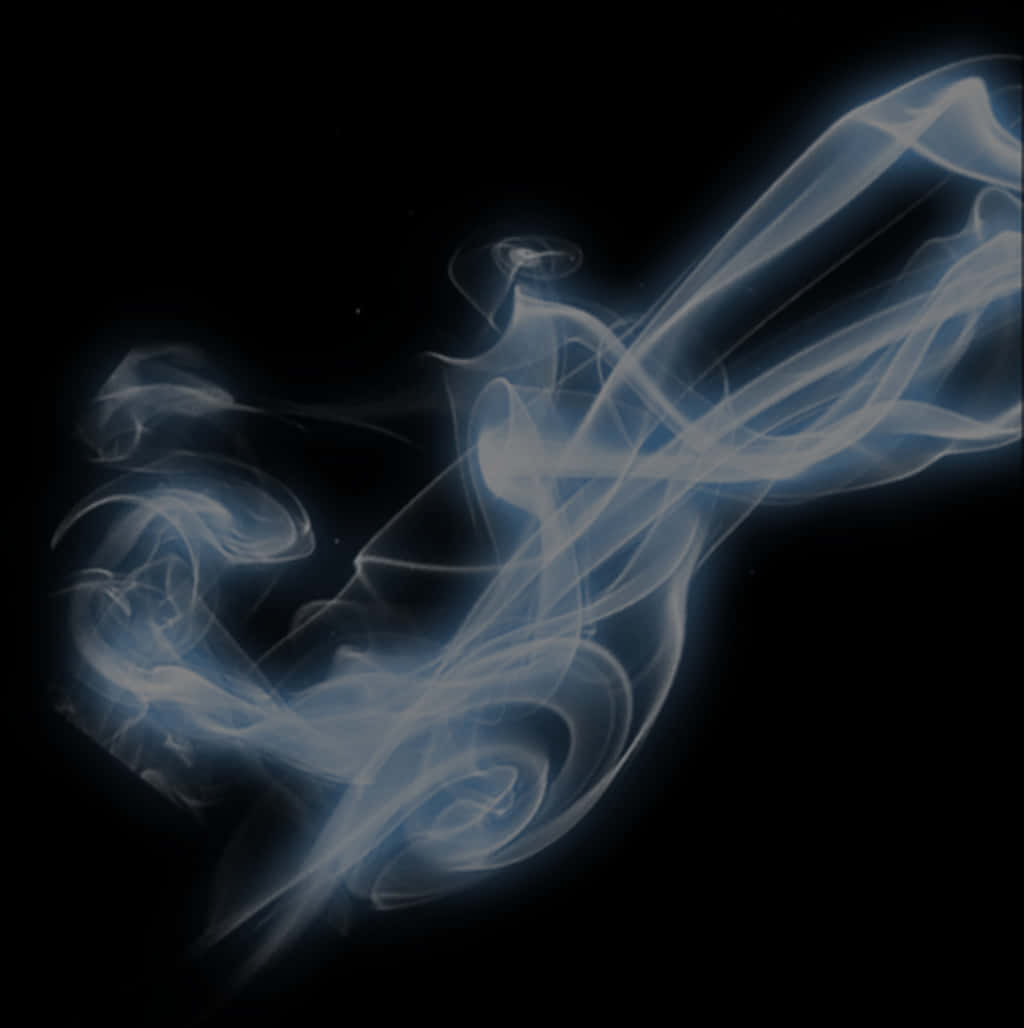 Ethereal_ Blue_ Smoke_ Art