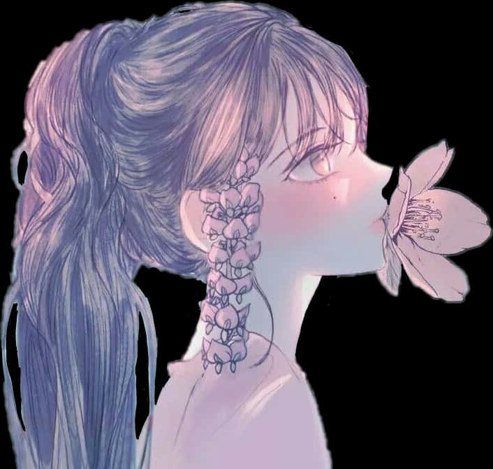 Ethereal Floral Hairstyle Art