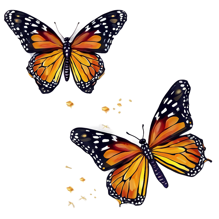 Ethereal Monarch Butterflies Png Lfe