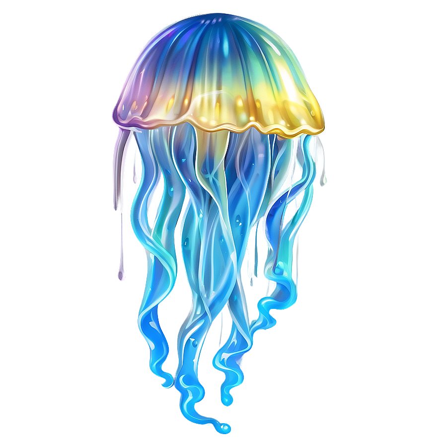 Ethereal Moon Jelly Artwork Png Bvi35