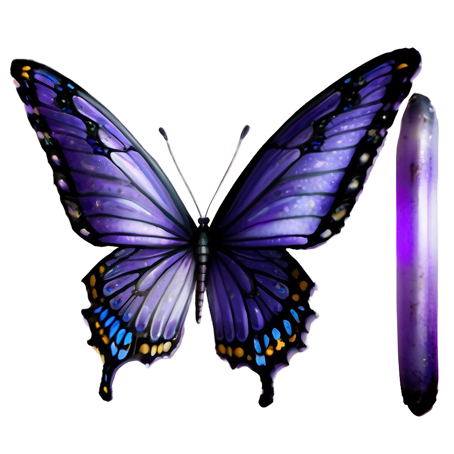 Ethereal Purple Butterfly Png 05232024