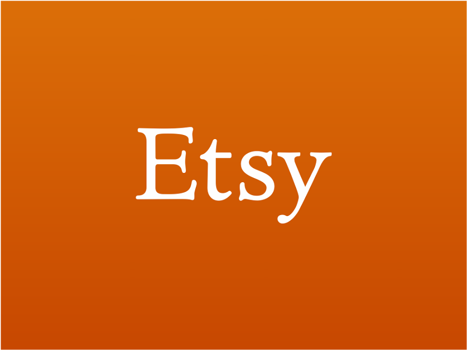 Etsy Logo Orange Background